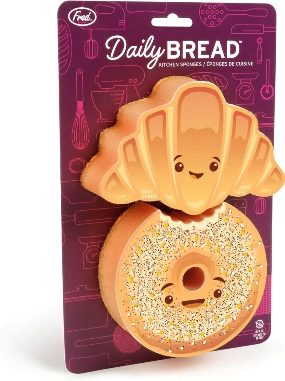 Genuine Fred Daily Bread Kitchen Sponges, Set of 2